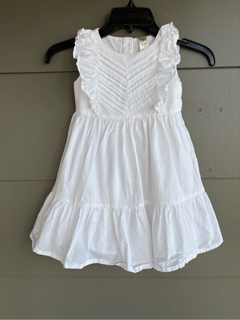 OshKosh B’Gosh White Lace 4T Toddler’s Cotton Dress